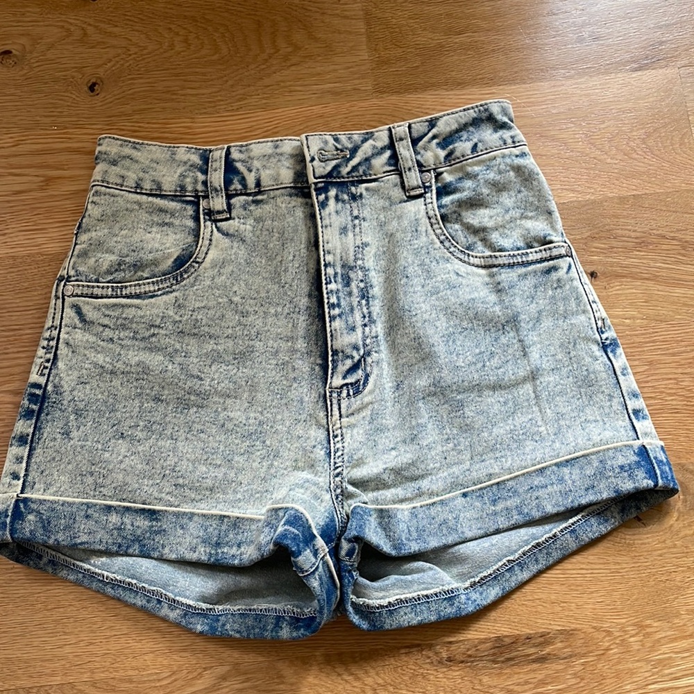 Cotton On high waisted denim shorts